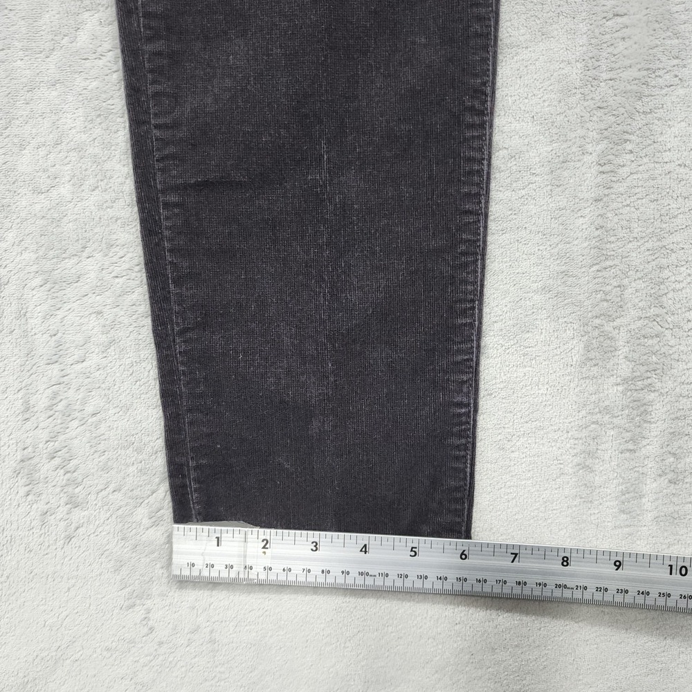 KUT From The Kloth Pants Womens 10 Black Corduroy Diana Skinny Stretch Jegging - Picture 14 of 15